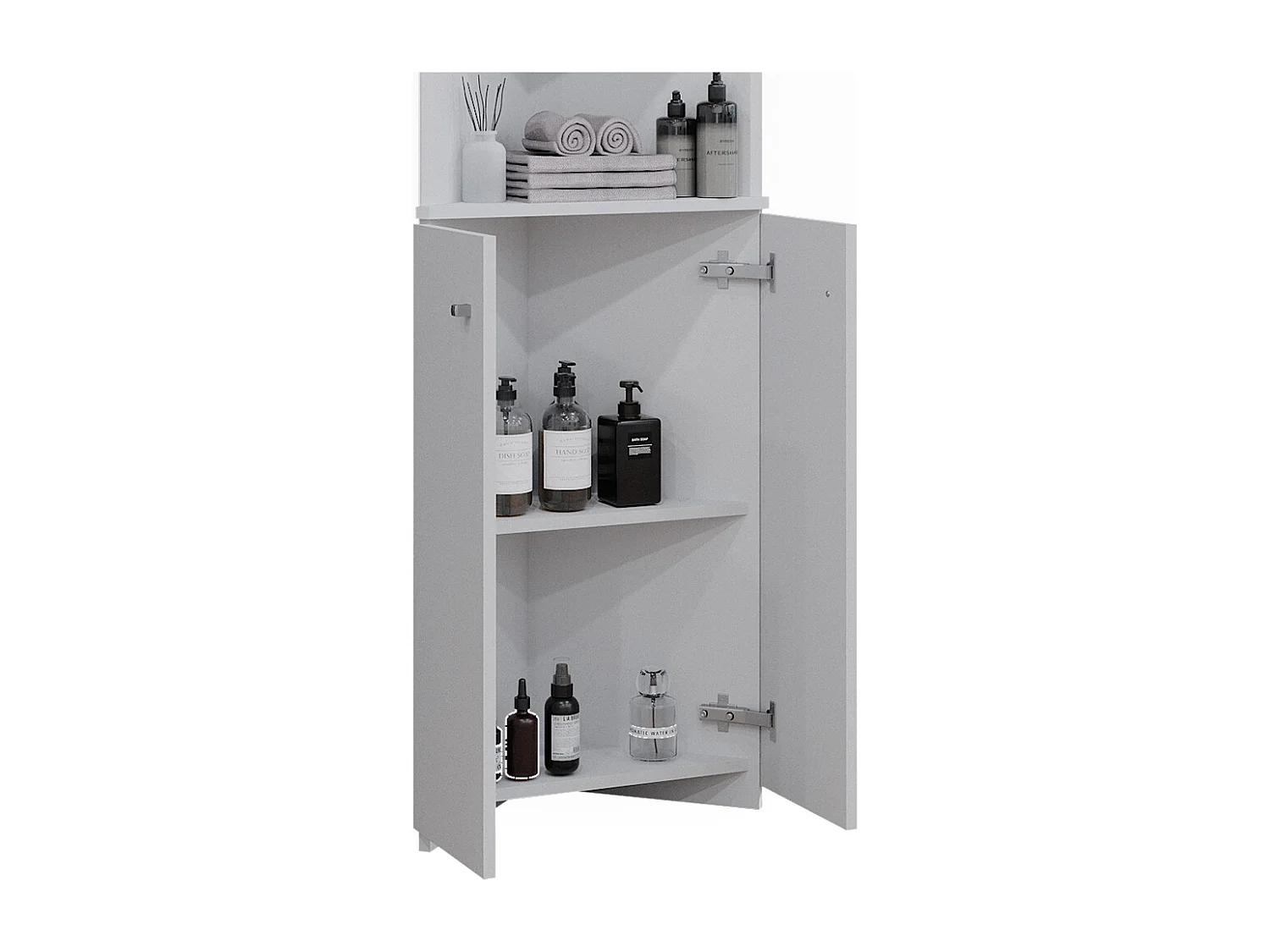 Meuble salle de bain blanc 51.5x35.6x175 fynn