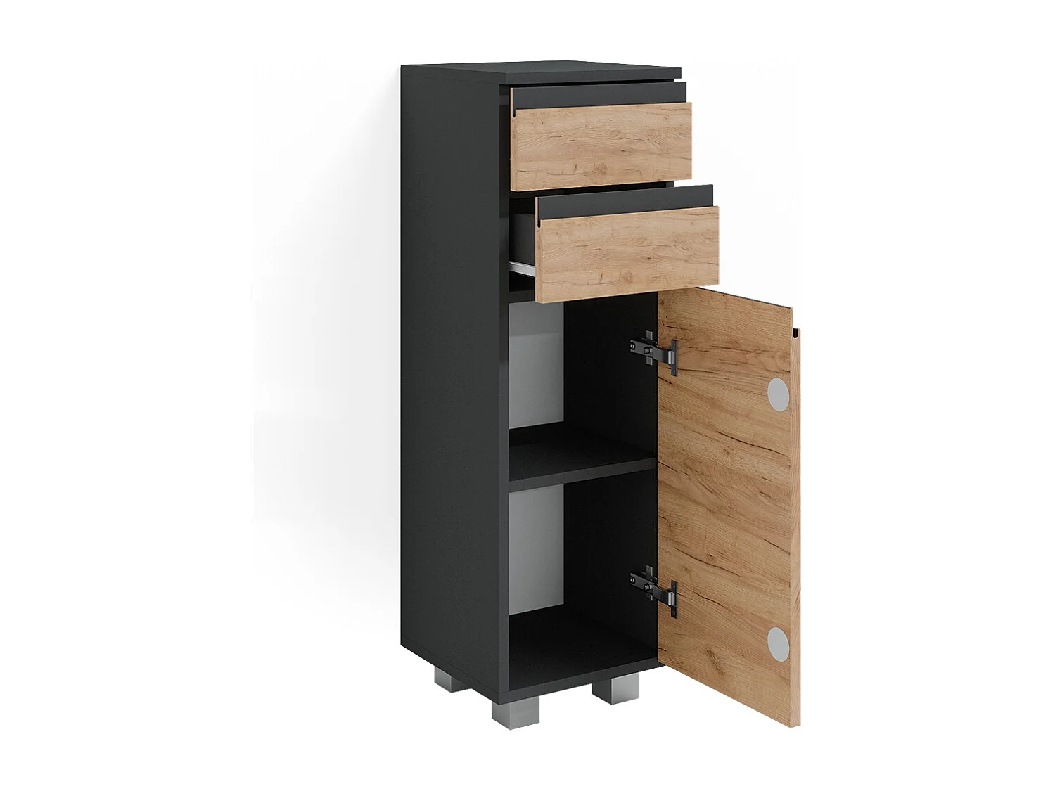 Midischrank goldkraft eiche 30x30x95 j-shape