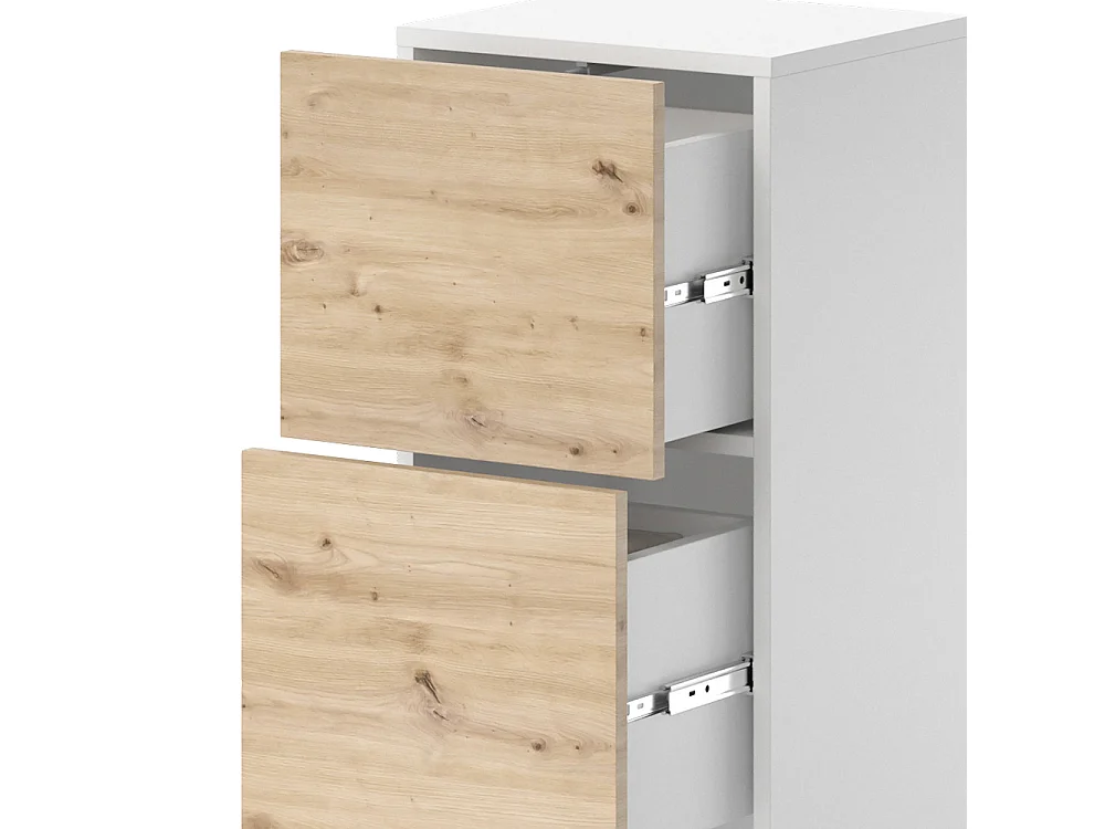 Meuble salle de bain blanc 35x30.2x92 alf