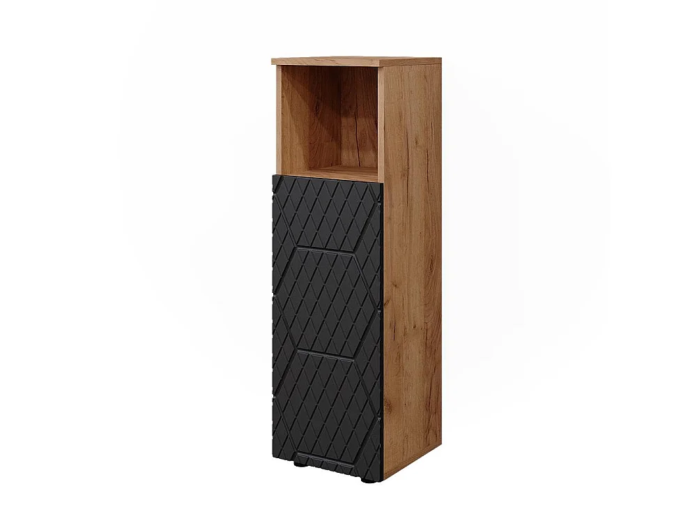 Armoire midisch anthracite avec structure en nid dabeille 30x30x95 irma