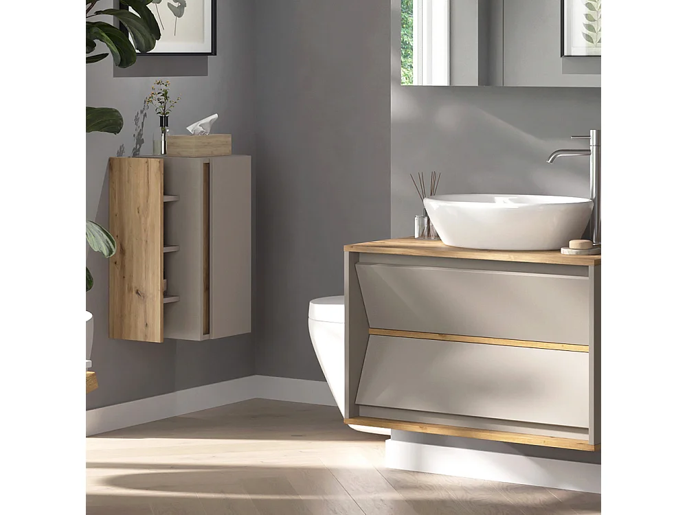 Meuble salle de bain cachemire 35x32x60 edelin