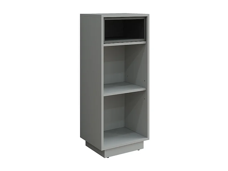 armoire de toilette gris/anthracite 38x30x93 beatrice