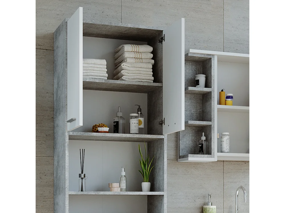 Mobile bagno alto calcestruzzo 56.1x30x190 maris