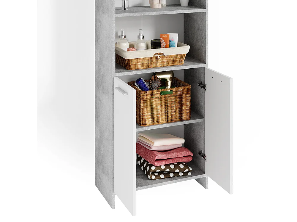 Mobile bagno alto calcestruzzo 56.1x30x190 maris