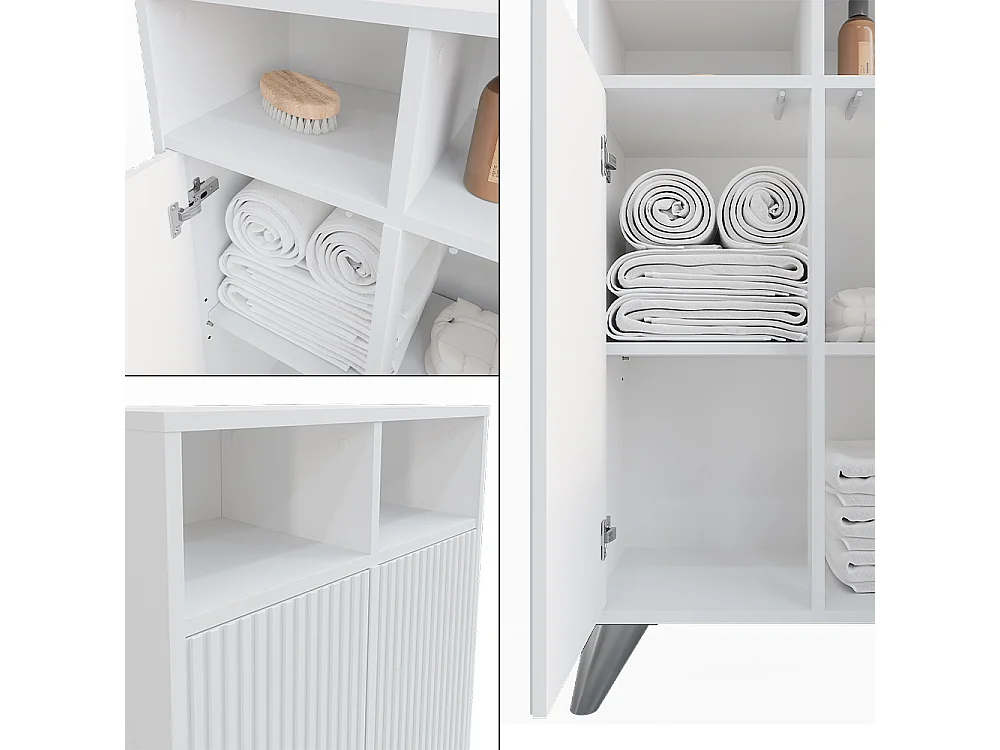 Armoire Midischrank blanc 60x30x97 leano