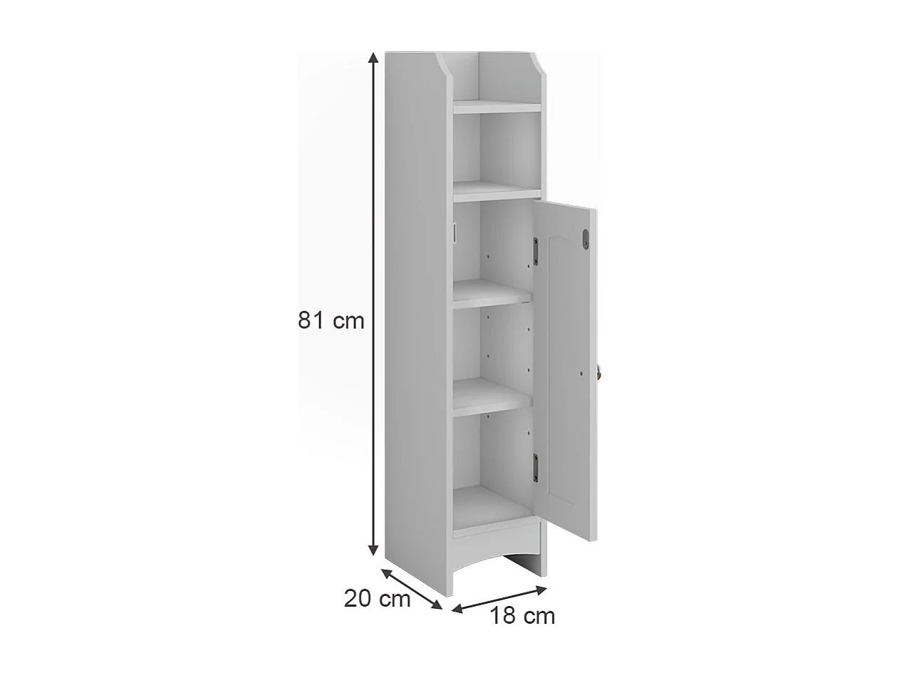Armoire Midischrank blanc 18x20x81 bianco