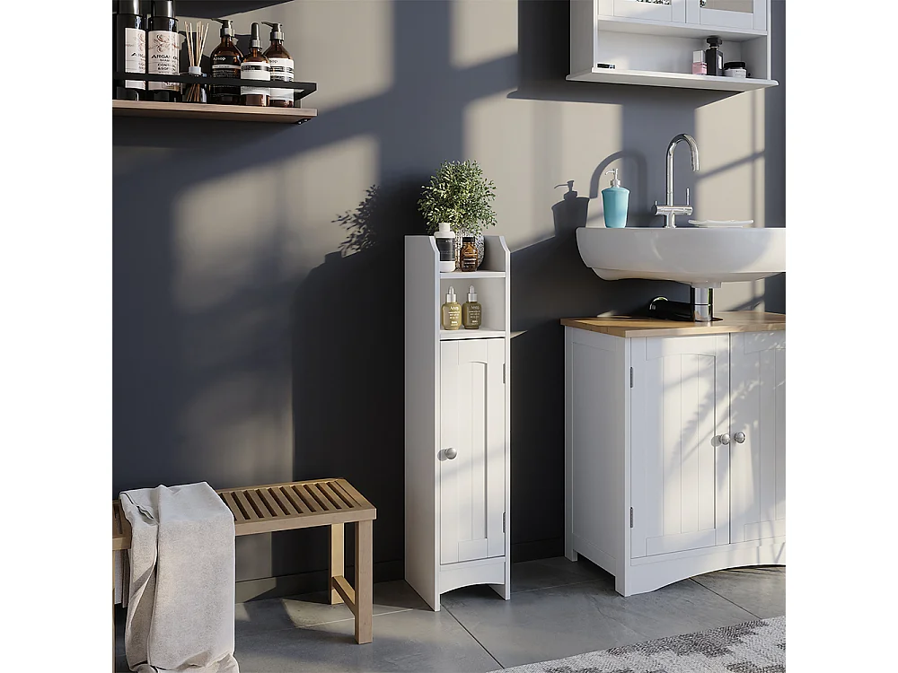 Armoire Midischrank blanc 18x20x81 bianco