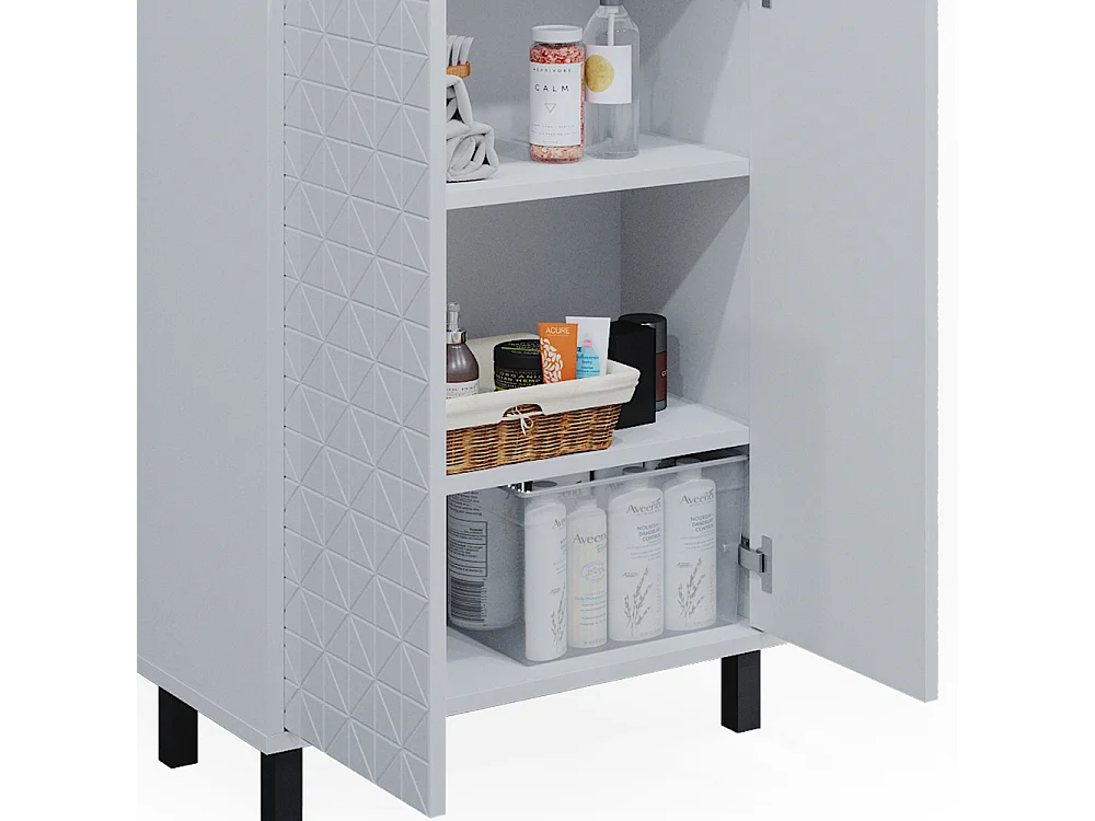 Midischrank weiß 56.2x28x83.2 agasta