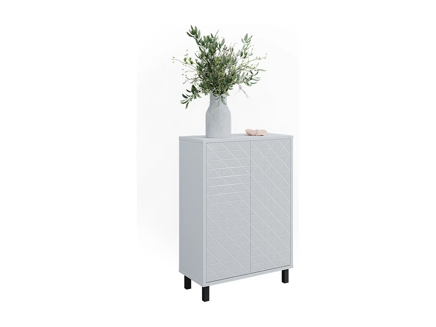 Midischrank weiß 56.2x28x83.2 agasta