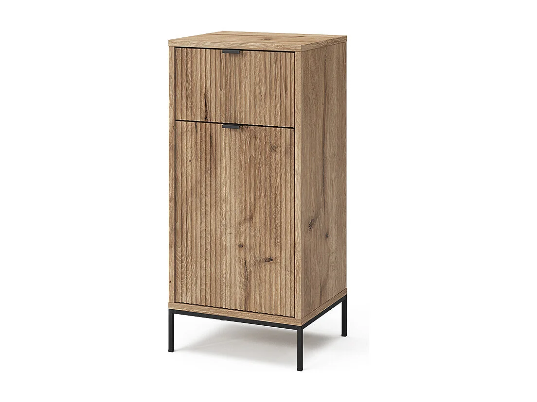 Meuble salle de bain chêne viking 40x35x87 eliza