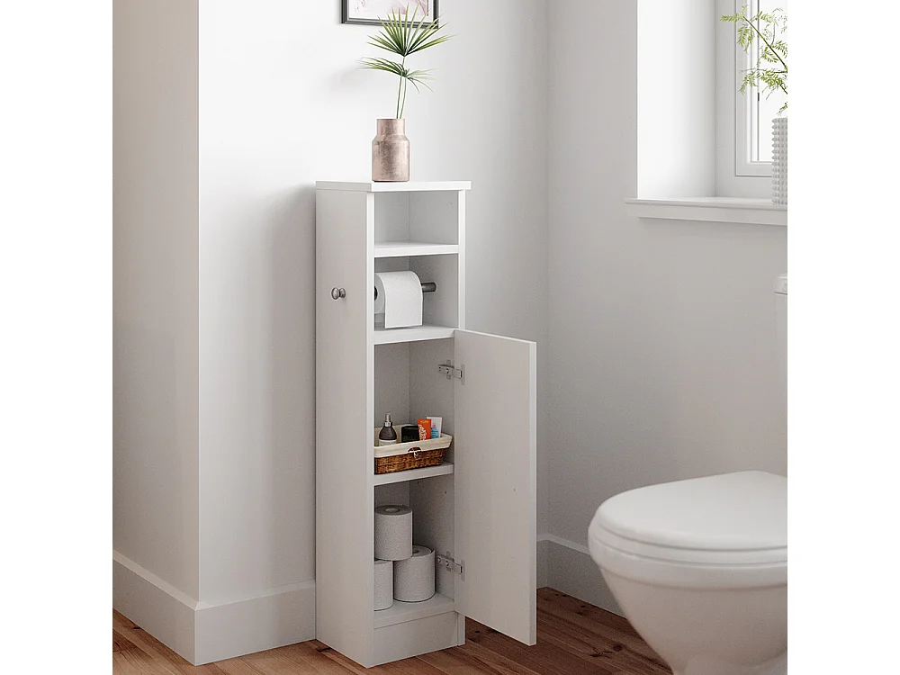 Meuble salle de bain blanc 23x20x90 enga