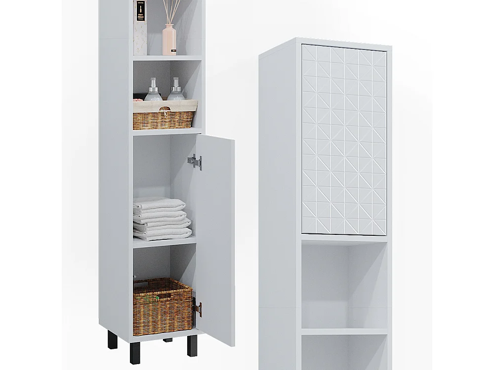 Badschrank weiß 30x28x190.3 agasta