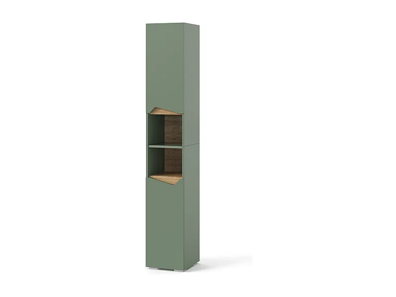 Armoire de salle de bain vert/artisan 30x35x180 marelle