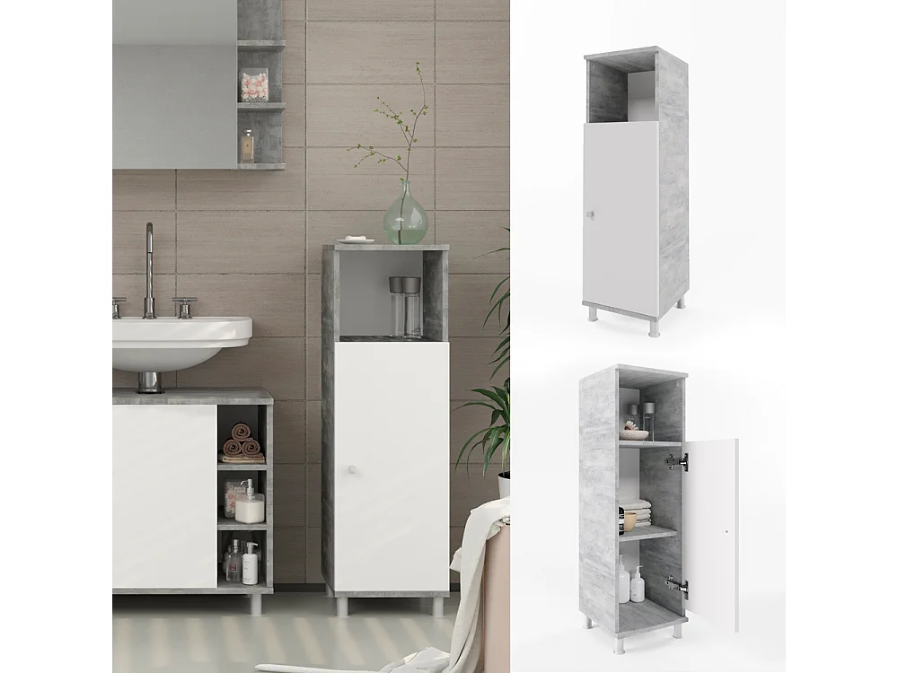 Meuble middle béton 30x30x95 fynn