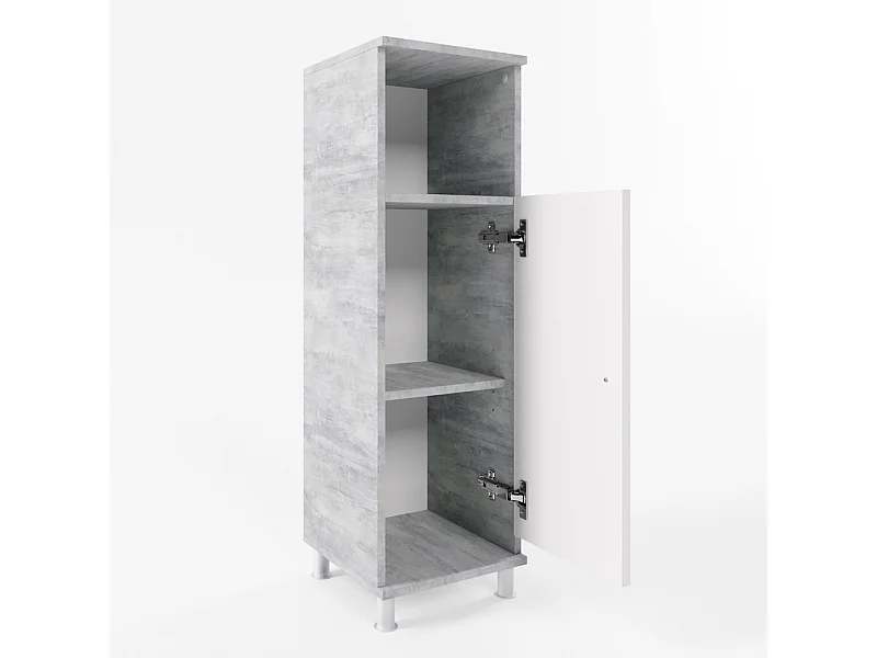 Mobile Midi calcestruzzo 30x30x95 fynn