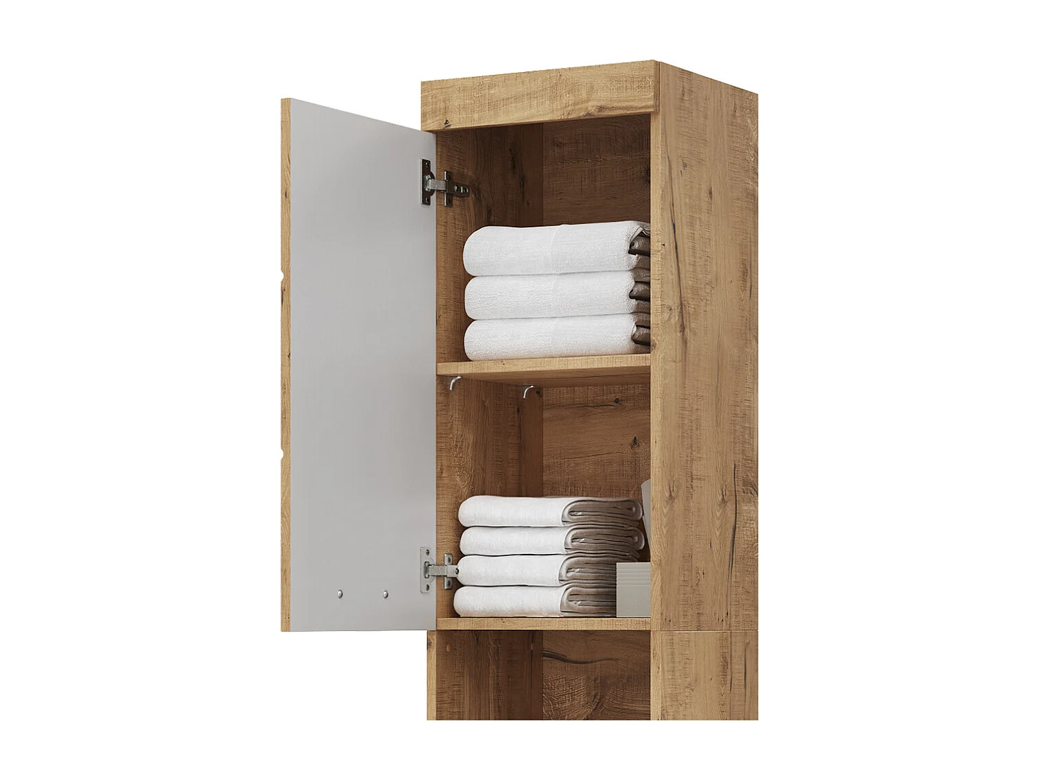 Badschrank eiche wotan 37x32.6x190 luna