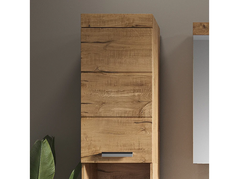 Meuble salle de bain chêne wotan 37x32.6x190 luna