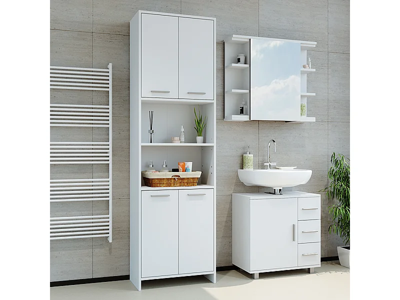Mobile bagno alto bianco 56.1x30x190 maris