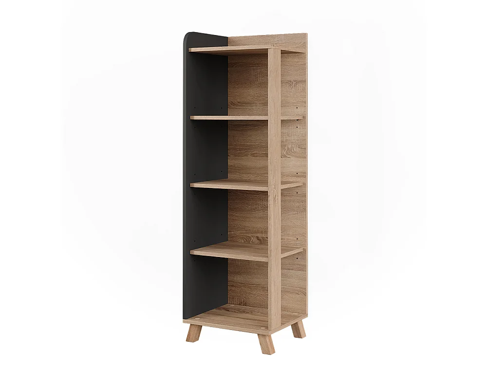 Badeværelseshylde sonoma/antracit 40x35x128 karen