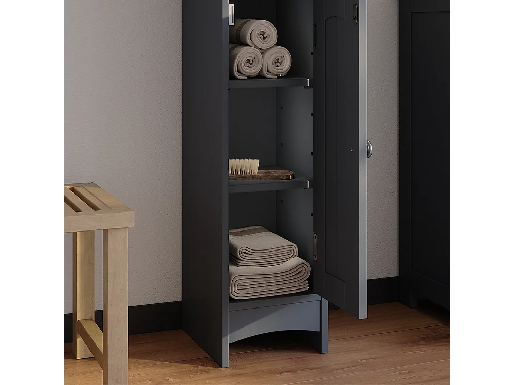 Midischrank grau 18x20x81 bianco