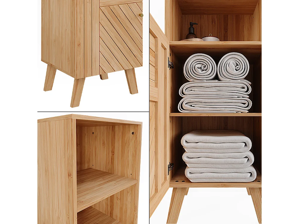 Midischrank bambus 40x36x124 lucie