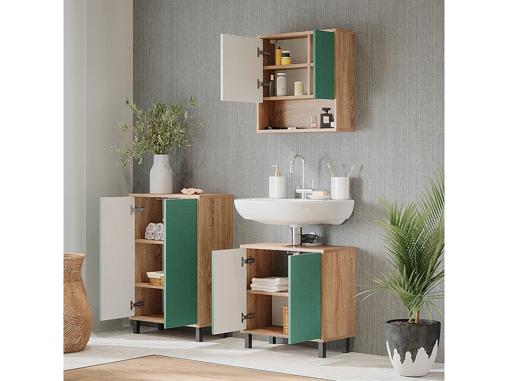 Midischrank mintgrün 56.2x28x83.2 agasta