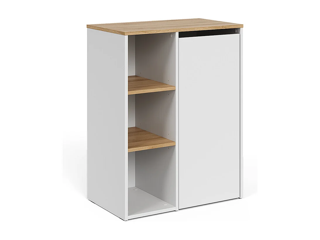 Armoire de salle de bain blanc/artisan 68x40.5x88.2 viktor