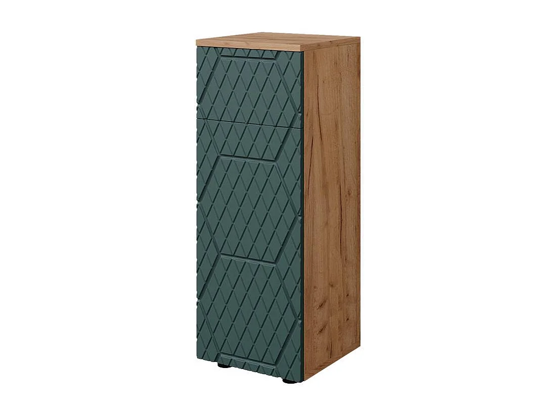 Armoire midisch vert/force de lor chêne 30x30x81 irma