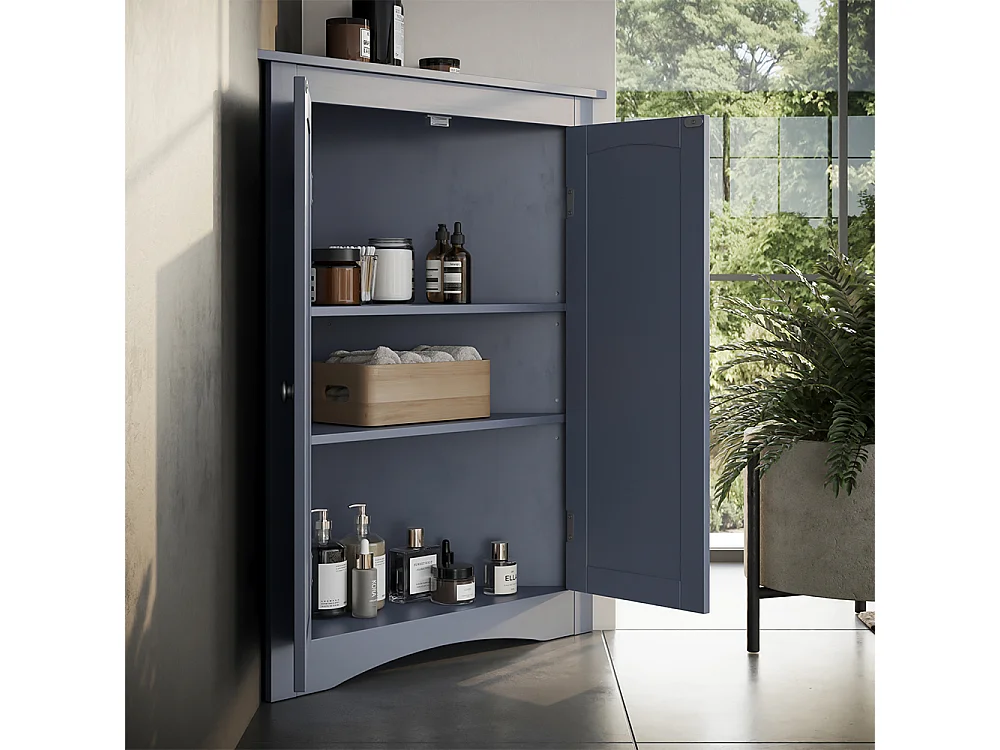 Meuble salle de bain gris 56x42x80 bianco