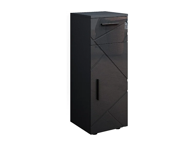 Midischrank anthrazit hochglanz 30x30x81 irma