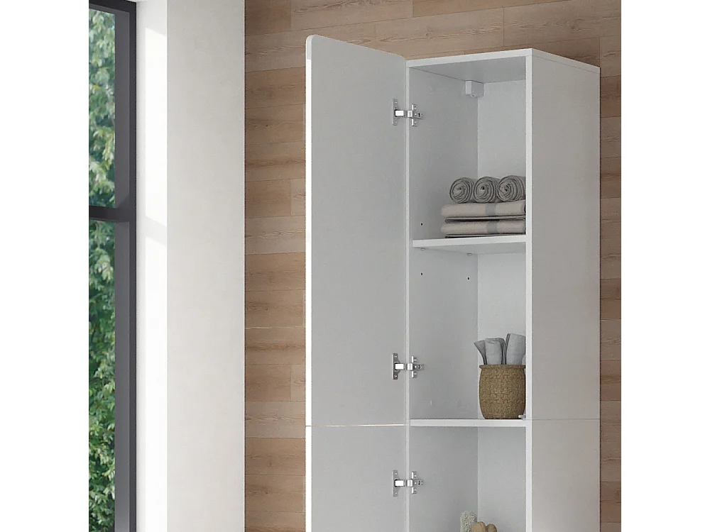 Badschrank weiß 36.6x33.2x171.6 izan