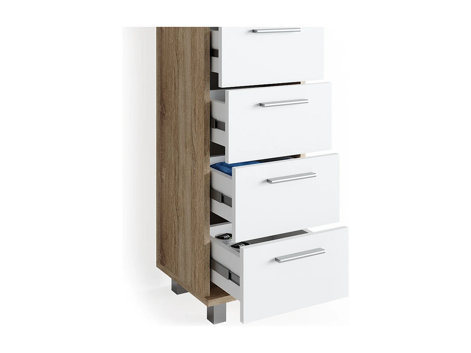 Meuble salle de bain sonoma 30x30x95 ilias