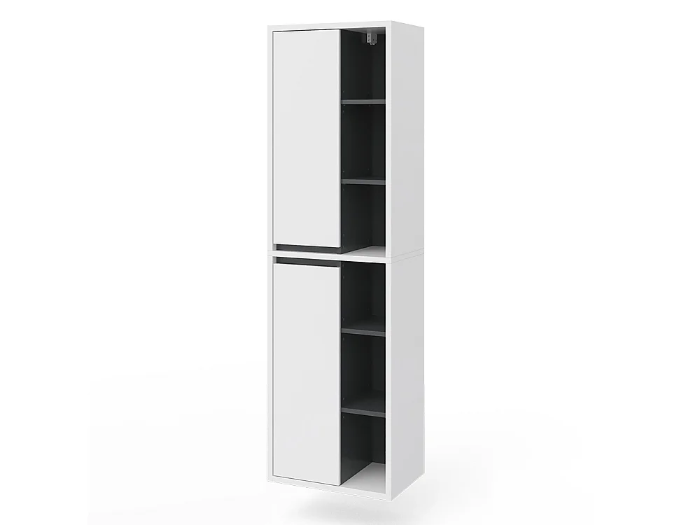 Meuble salle de bain blanc 50x33x170 viola