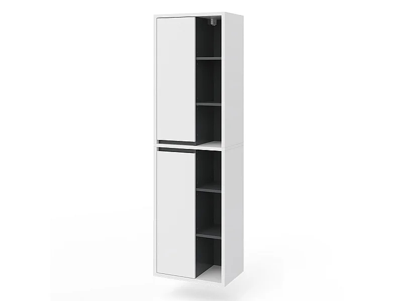 Badschrank weiß 50x33x170 viola