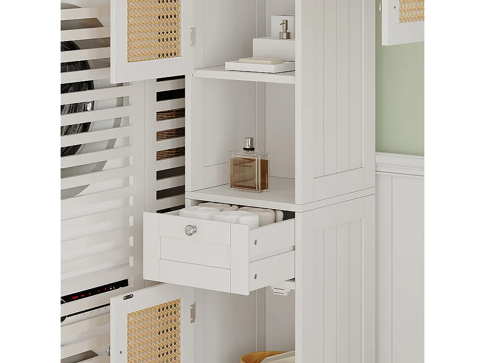 Badschrank weiß 32x30x170 rosario