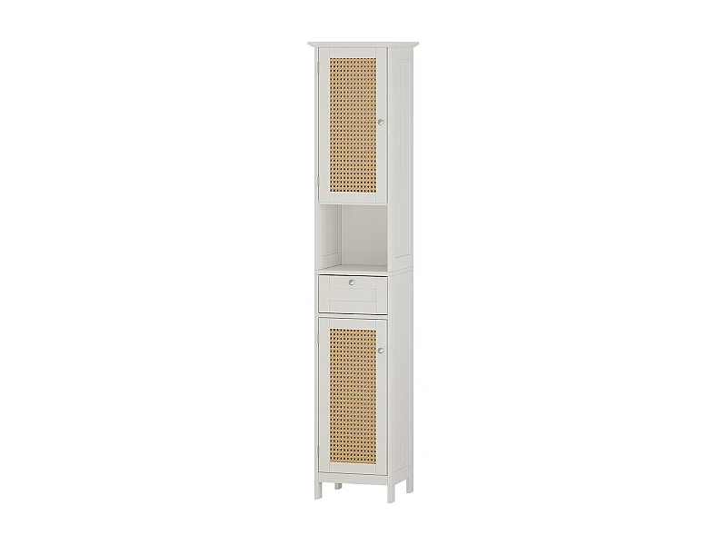 Armadio per il bagno bianco 32x30x170 rosario