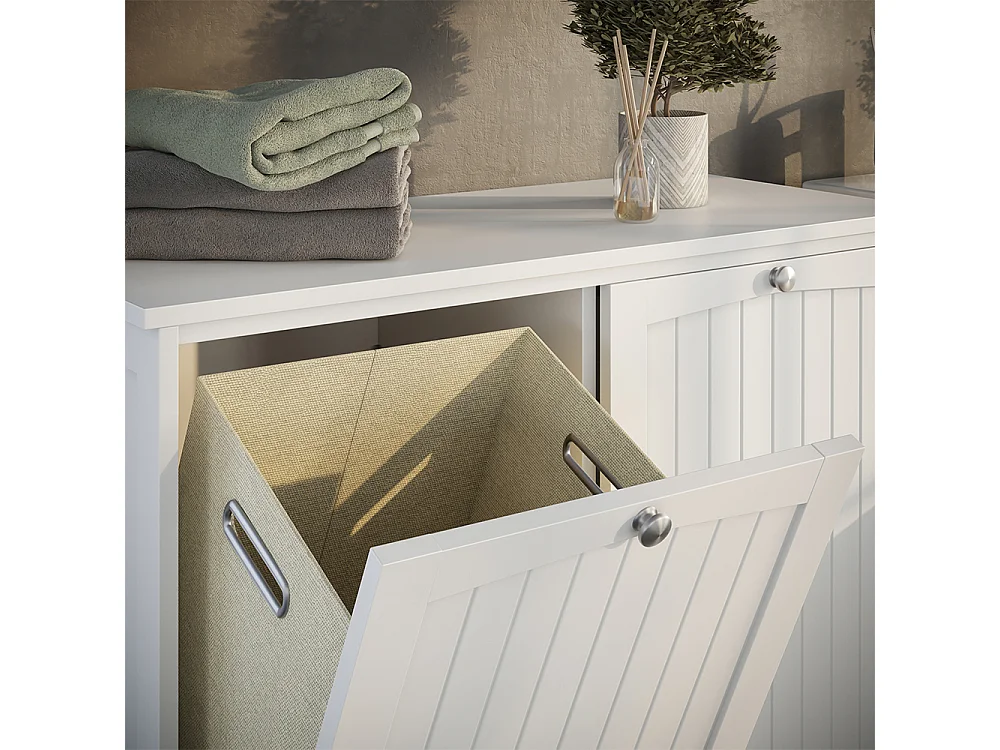 Wäscheschrank weiß 83x37x80 bianco