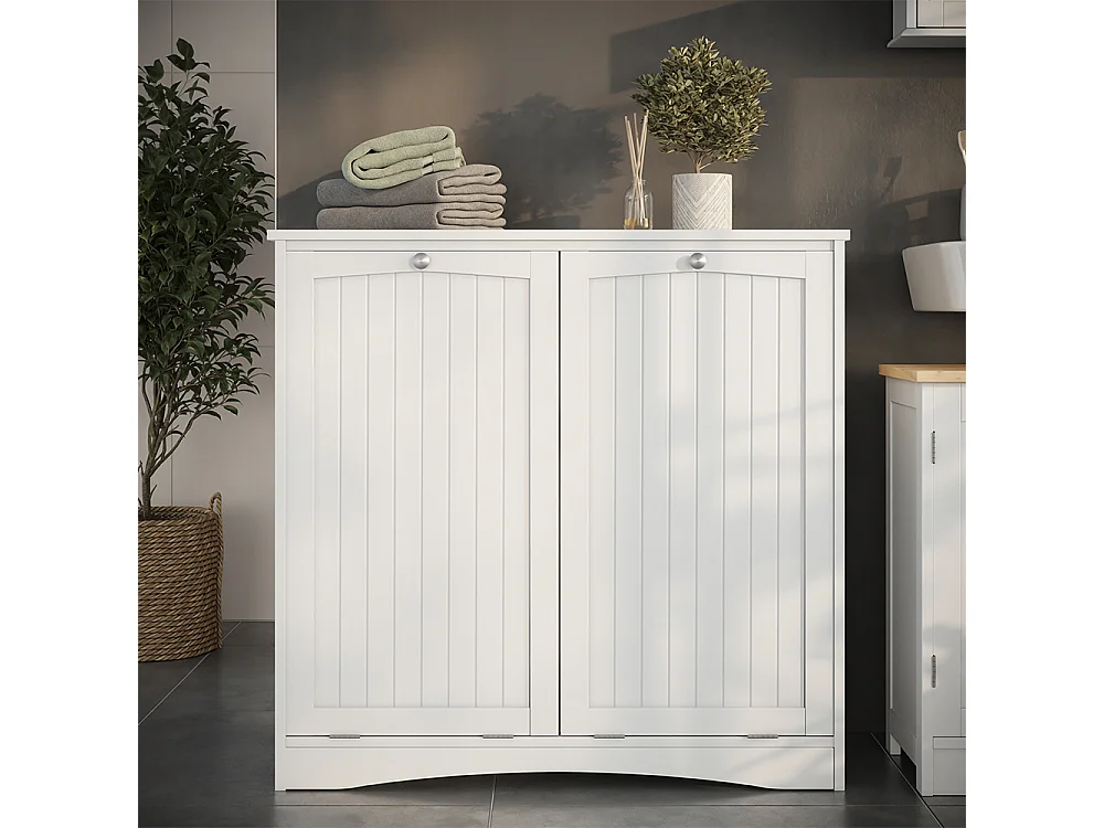 Wäscheschrank weiß 83x37x80 bianco