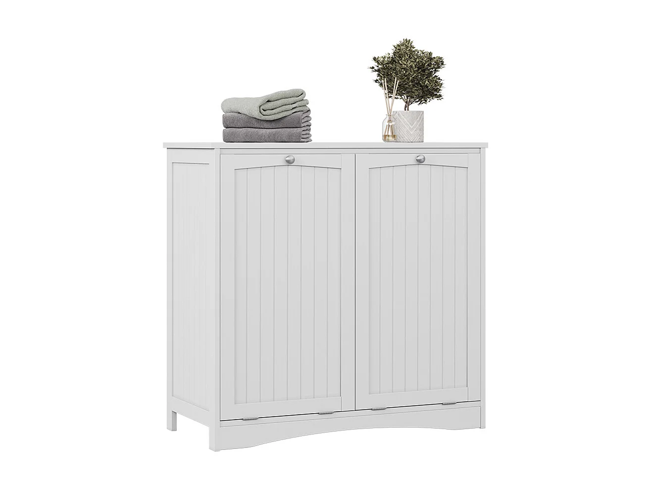 Wäscheschrank weiß 83x37x80 bianco