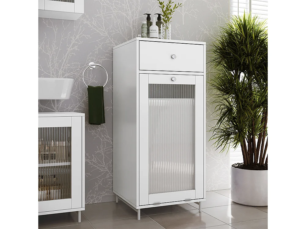 Armoire Midischrank blanc 40x40x96 malte