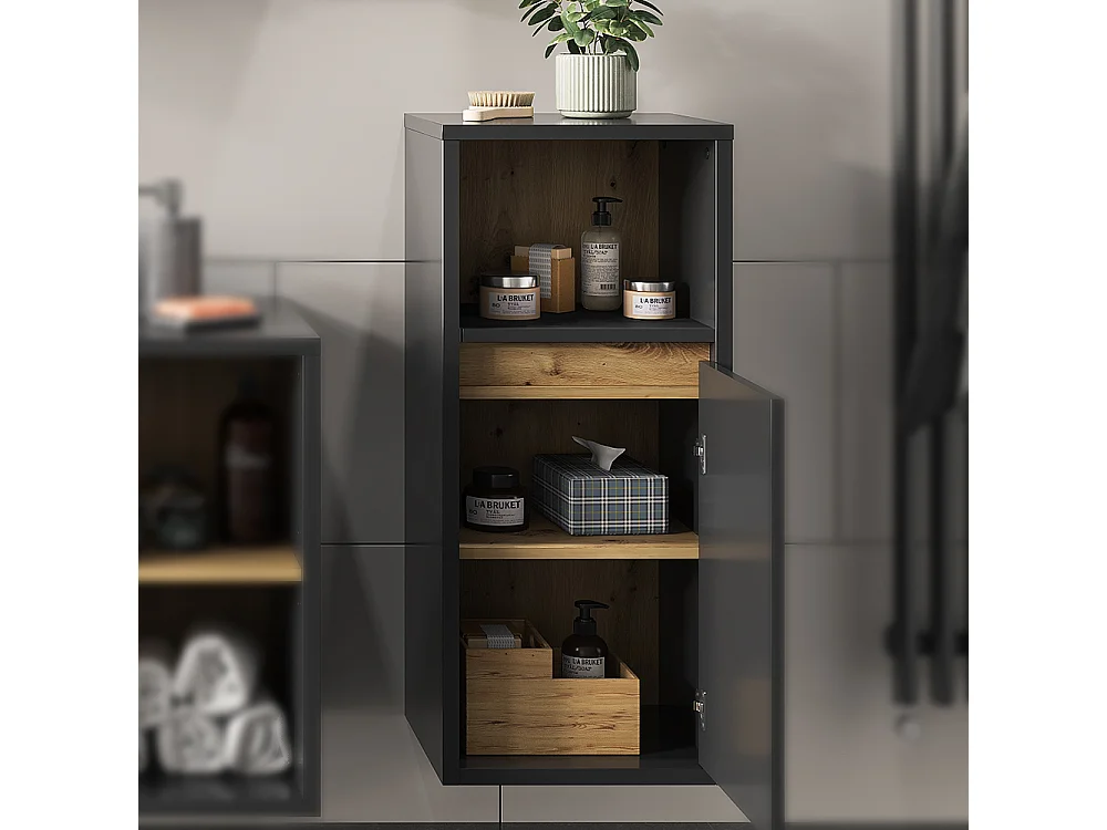 Midischrank anthrazit 33x38x80 viola