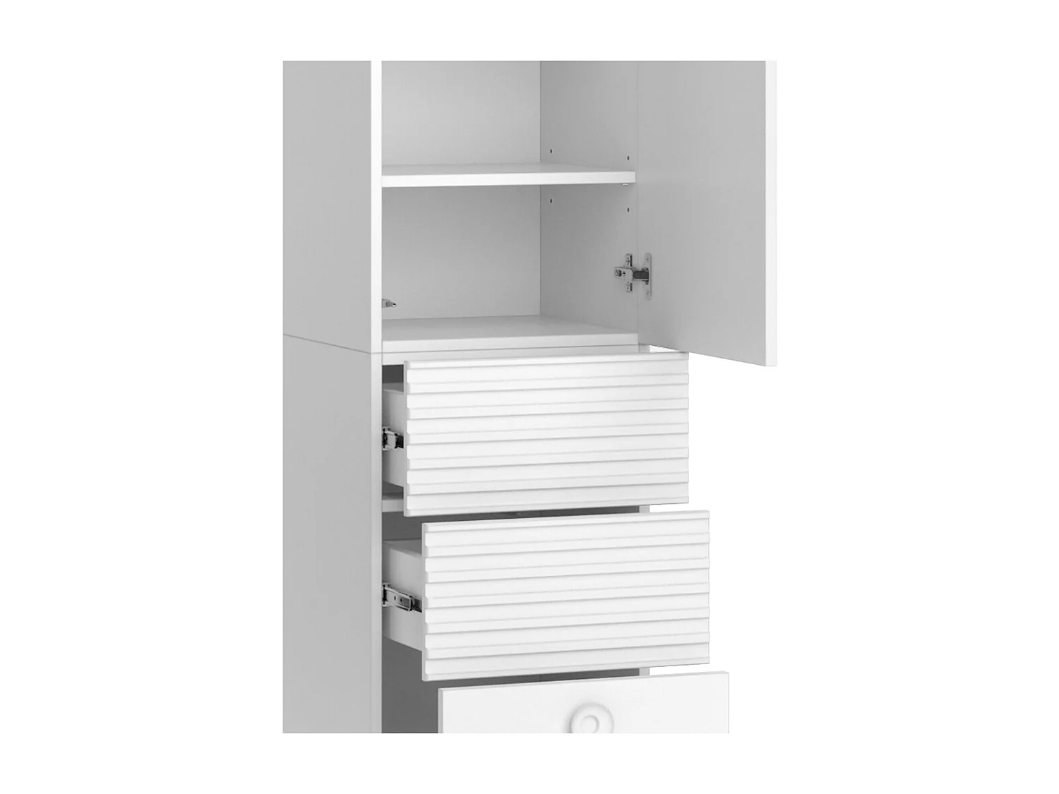 Meuble salle de bain blanc 40.2x37.2x192.4 sola
