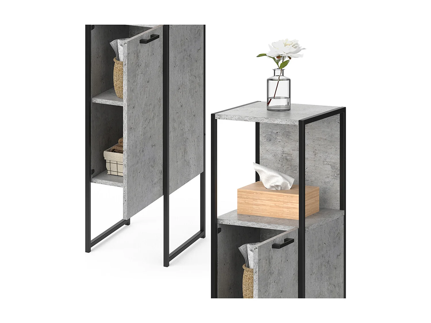 Midischrank beton 33x33x120.4 fyrk