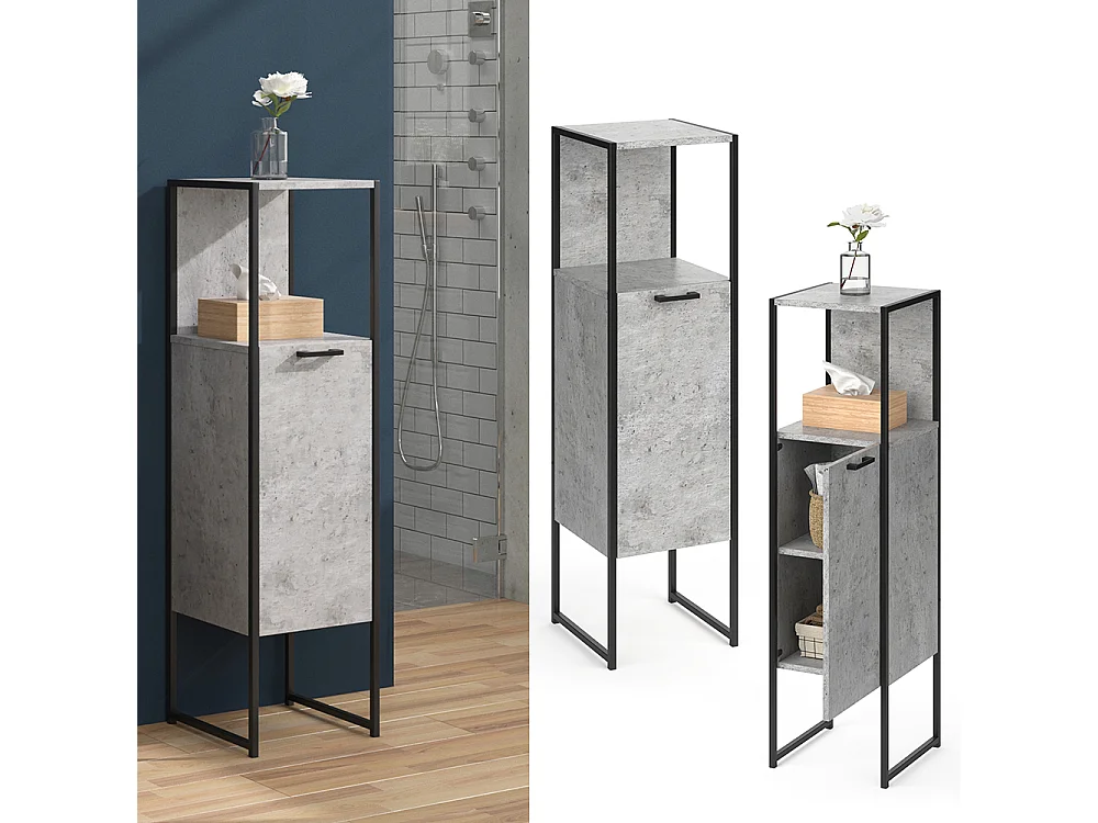 Meuble salle de bain béton 33x33x120.4 fyrk