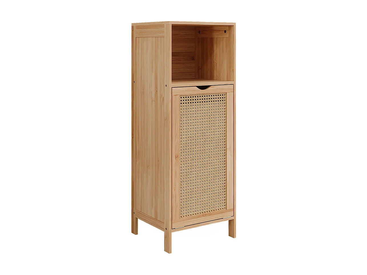 Armoire de salle de bain bambou 36x33x98 liora