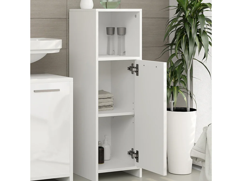 Szafka Midi biały wysoki połysk/biały 30x30x95 kiko