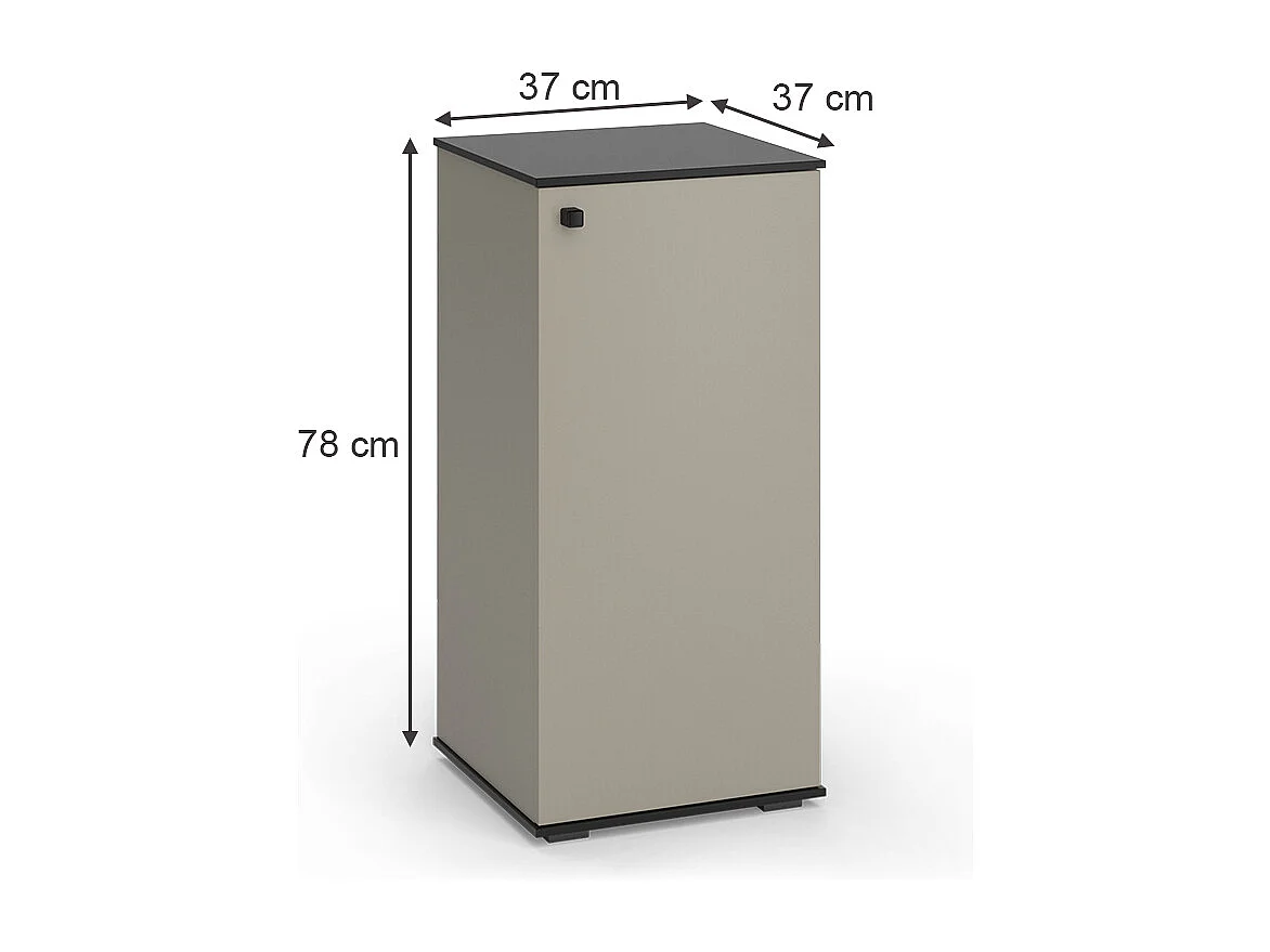 Armoire Midischrank grège 37x37x78 joli
