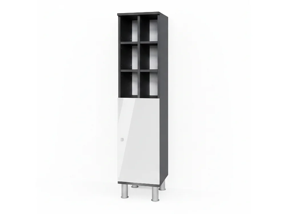 Mobiletto bagno bianco lucido 30x30x130.6 fynn
