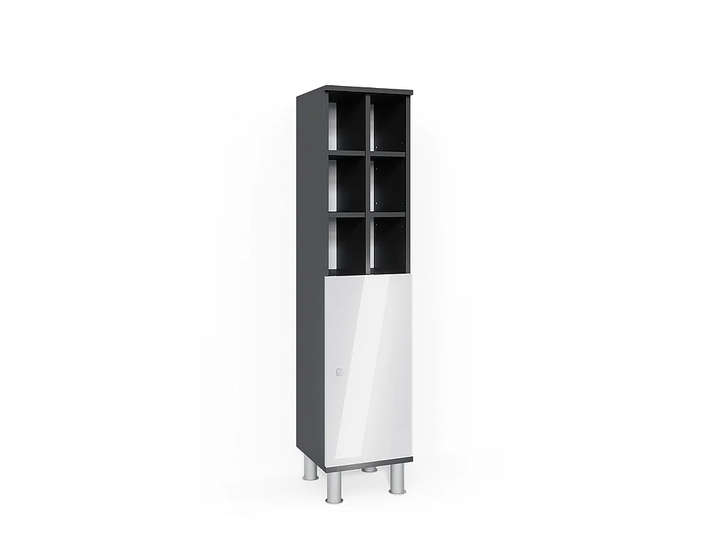 Mobiletto bagno bianco lucido 30x30x130.6 fynn