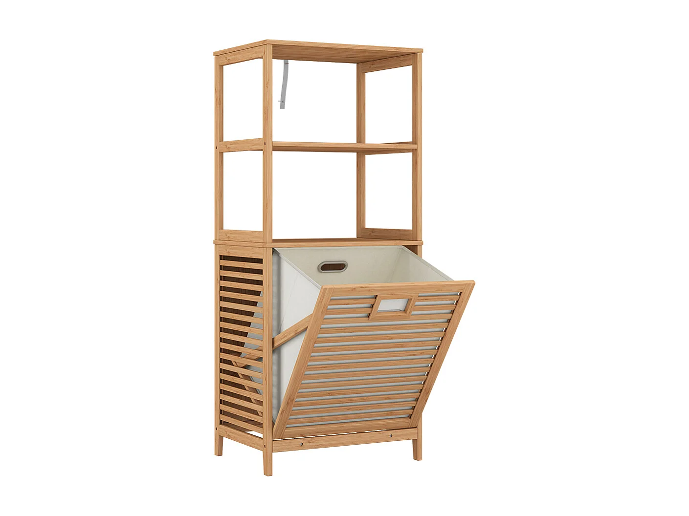 Armoire de salle de bain bambou 48.3x35.5x114 novaro